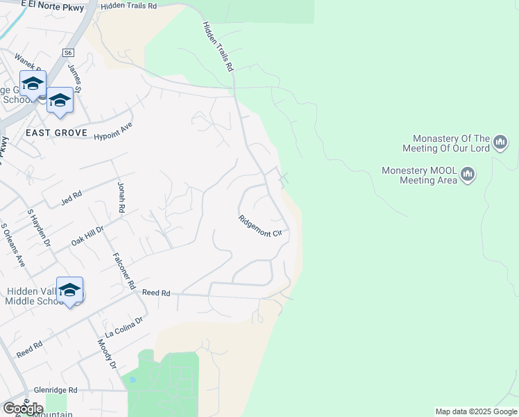 map of restaurants, bars, coffee shops, grocery stores, and more near 3135 Sycamore Heights Place in Escondido