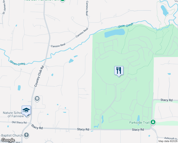 map of restaurants, bars, coffee shops, grocery stores, and more near 920 Scenic Ranch Circle in Fairview