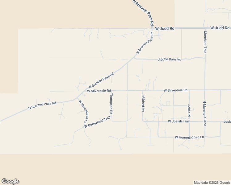 map of restaurants, bars, coffee shops, grocery stores, and more near 28577 Thompson Road in Queen Creek