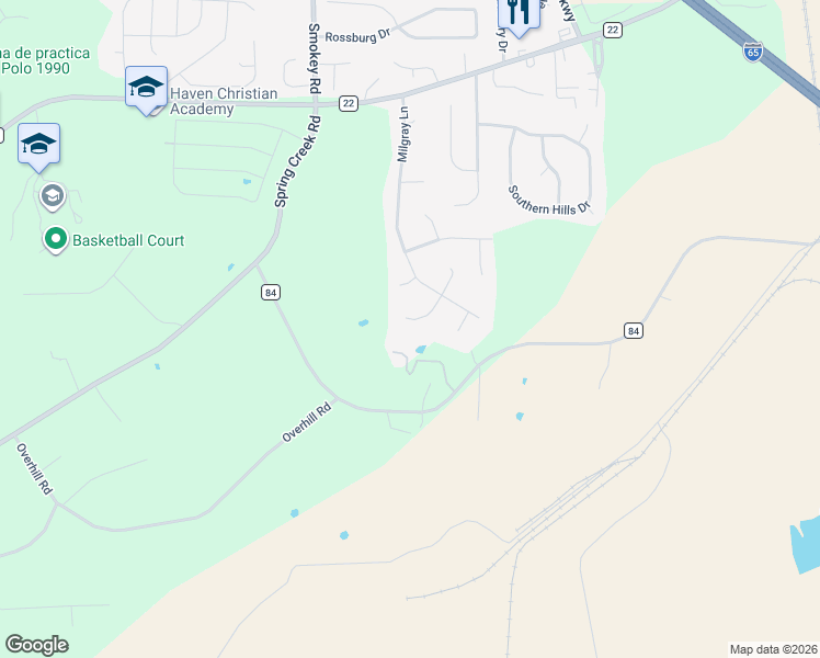 map of restaurants, bars, coffee shops, grocery stores, and more near 317 Milgray West in Calera