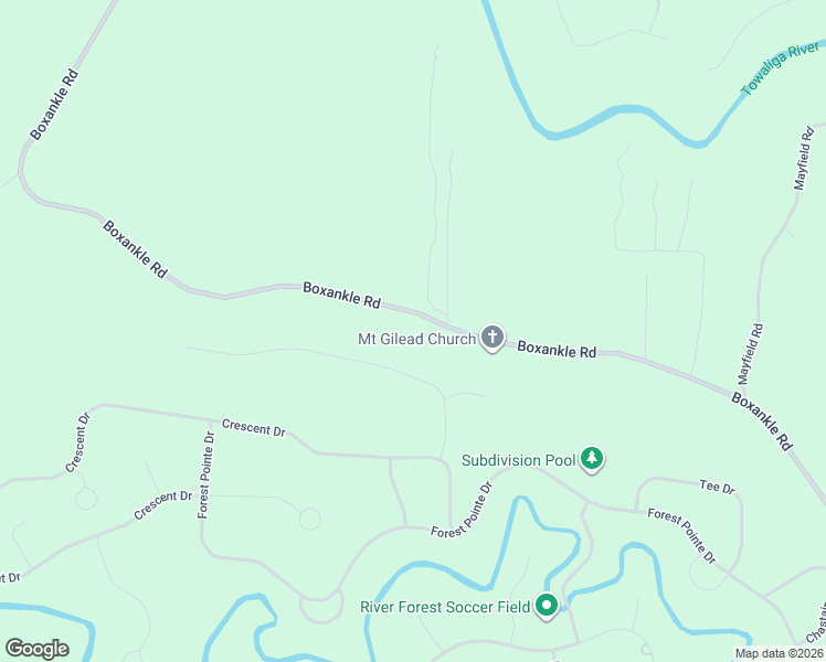 map of restaurants, bars, coffee shops, grocery stores, and more near 2760 Boxankle Road in Forsyth