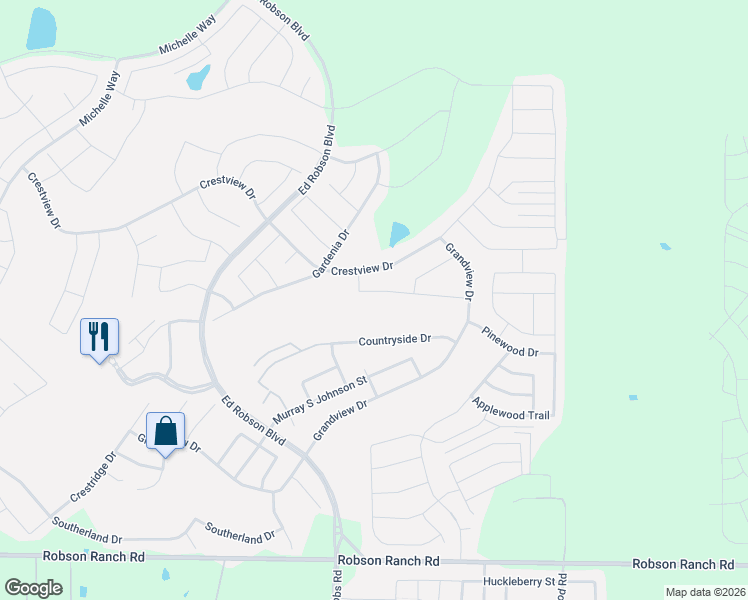 map of restaurants, bars, coffee shops, grocery stores, and more near 10212 Soriano Street in Denton