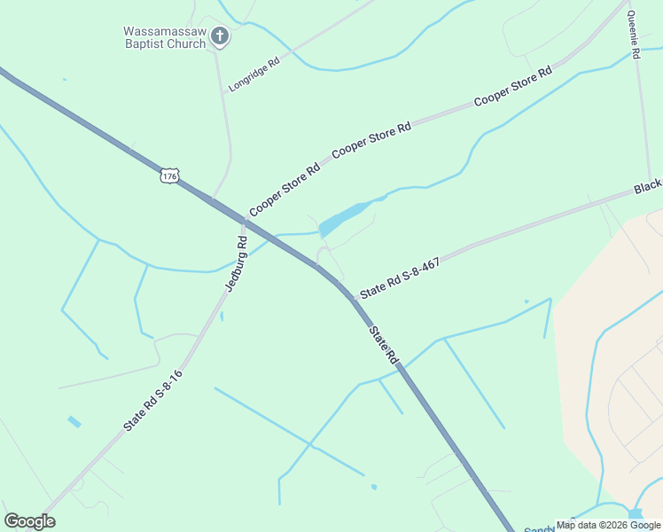 map of restaurants, bars, coffee shops, grocery stores, and more near 2372 State Road in Moncks Corner