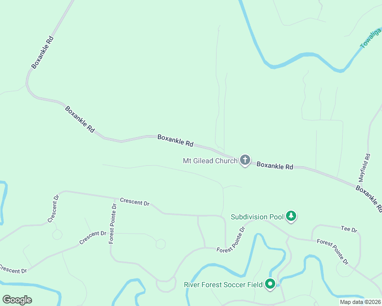 map of restaurants, bars, coffee shops, grocery stores, and more near 2778 Boxankle Road in Forsyth