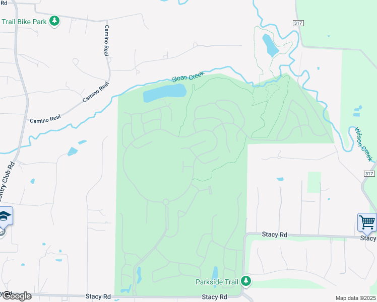map of restaurants, bars, coffee shops, grocery stores, and more near 1444 Cattle Baron Rd in Fairview