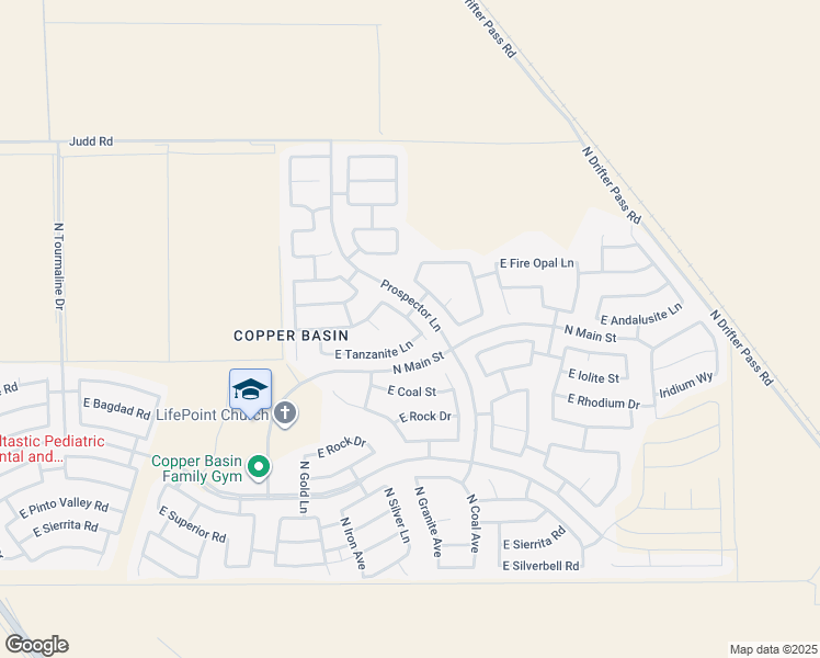map of restaurants, bars, coffee shops, grocery stores, and more near 28876 North Coal Avenue in San Tan Valley