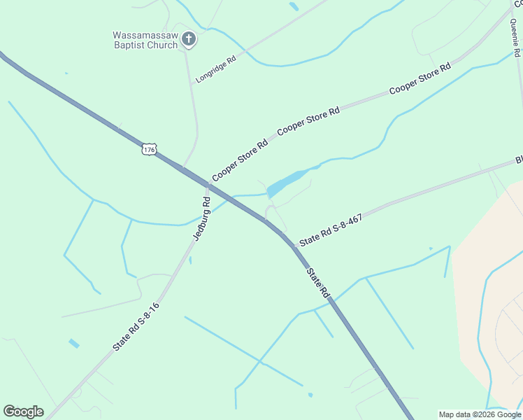 map of restaurants, bars, coffee shops, grocery stores, and more near 2372 State Road in Moncks Corner