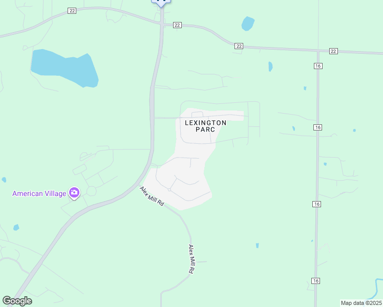 map of restaurants, bars, coffee shops, grocery stores, and more near 1039 Princeton Park in Montevallo