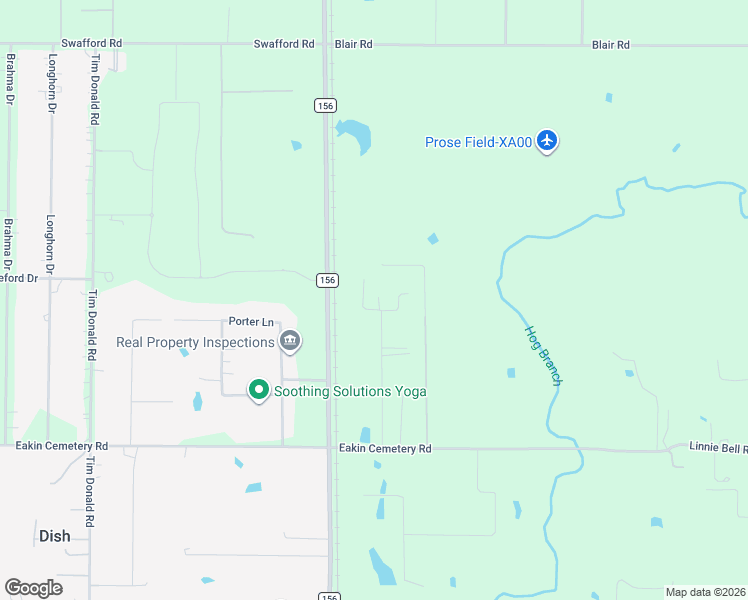 map of restaurants, bars, coffee shops, grocery stores, and more near 6025 Ge Horton Road in Justin