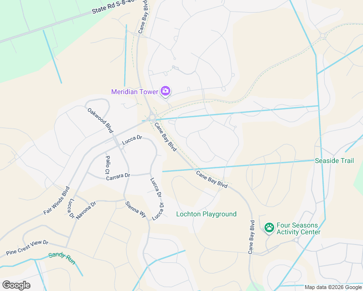 map of restaurants, bars, coffee shops, grocery stores, and more near Cane Bay Boulevard in Moncks Corner