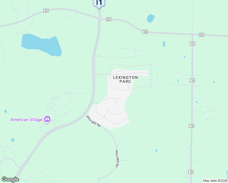 map of restaurants, bars, coffee shops, grocery stores, and more near 1045 Pilgrim Lane in Montevallo