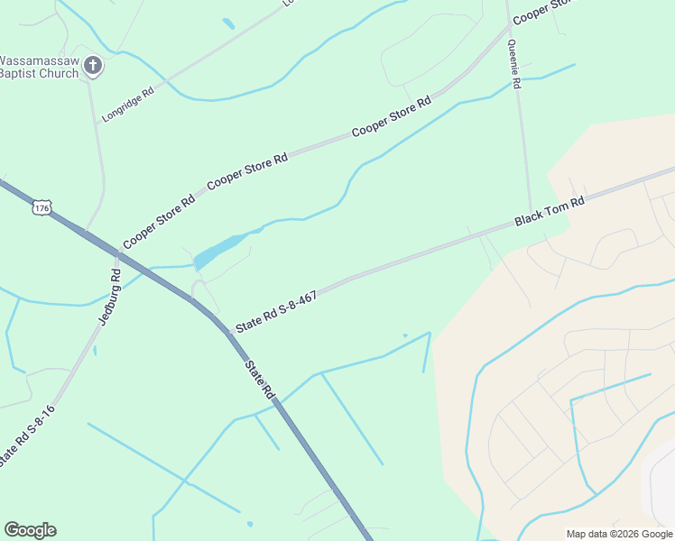 map of restaurants, bars, coffee shops, grocery stores, and more near 2166 Black Tom Road in Moncks Corner