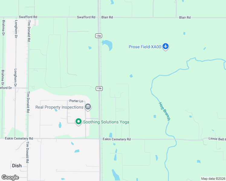 map of restaurants, bars, coffee shops, grocery stores, and more near 6025 Ge Horton Road in Justin