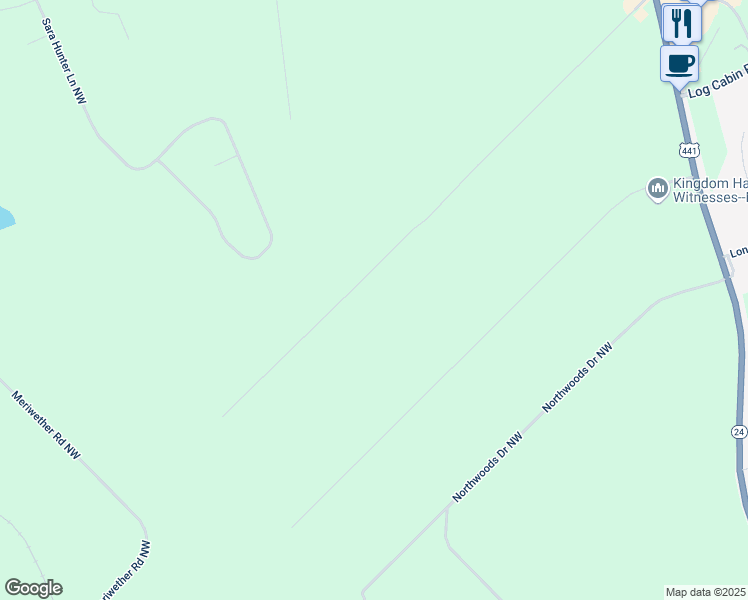 map of restaurants, bars, coffee shops, grocery stores, and more near 206 Kenan Drive Northwest in Milledgeville