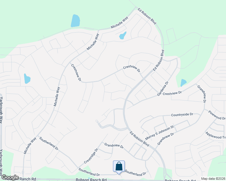 map of restaurants, bars, coffee shops, grocery stores, and more near 11104 La Jolla Way in Denton