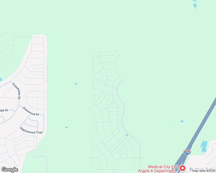 map of restaurants, bars, coffee shops, grocery stores, and more near 9507 Perimeter Street in Denton