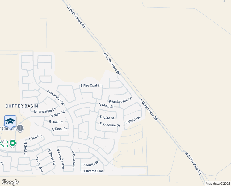map of restaurants, bars, coffee shops, grocery stores, and more near 5034 East Smokey Quartz Road in San Tan Valley