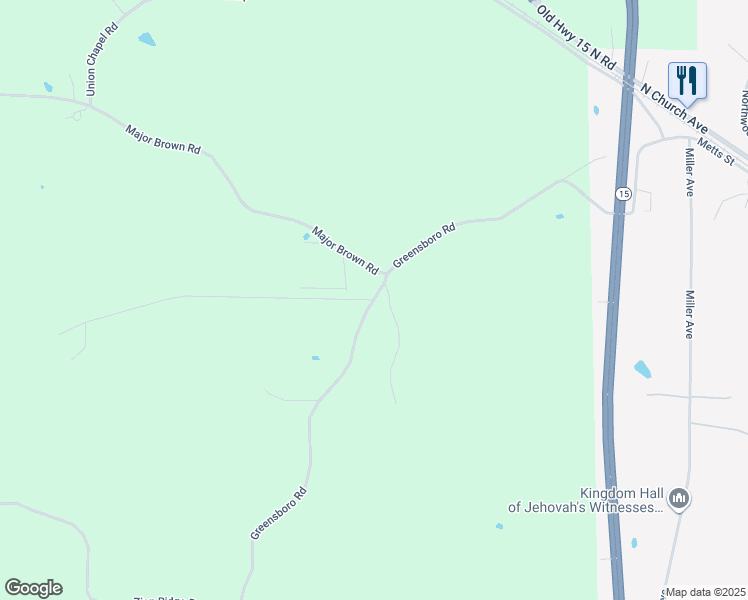 map of restaurants, bars, coffee shops, grocery stores, and more near 1331 Greensboro Road in Louisville