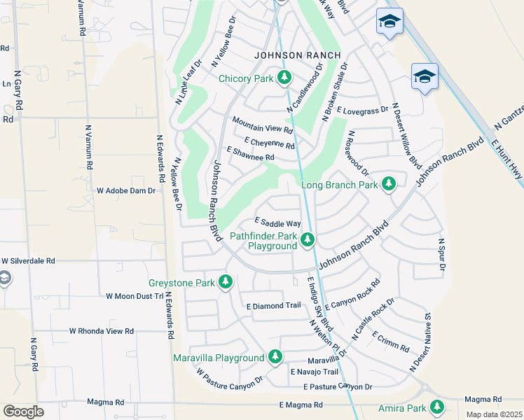map of restaurants, bars, coffee shops, grocery stores, and more near 28981 North Taylor Trail in Queen Creek