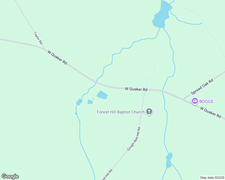map of restaurants, bars, coffee shops, grocery stores, and more near 3223 West Quaker Road in Keysville