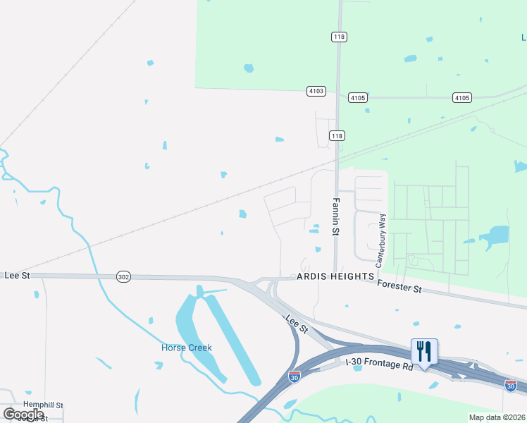 map of restaurants, bars, coffee shops, grocery stores, and more near 500 Farm to Market 499 in Greenville
