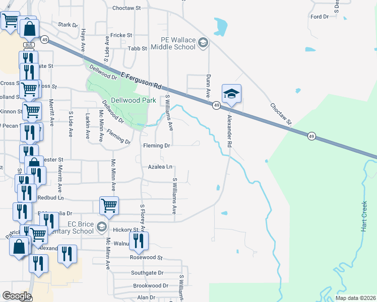 map of restaurants, bars, coffee shops, grocery stores, and more near 908 Fleming Drive in Mount Pleasant