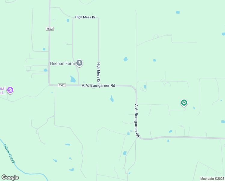 map of restaurants, bars, coffee shops, grocery stores, and more near 16173 A.A. Bumgarner Road in Justin