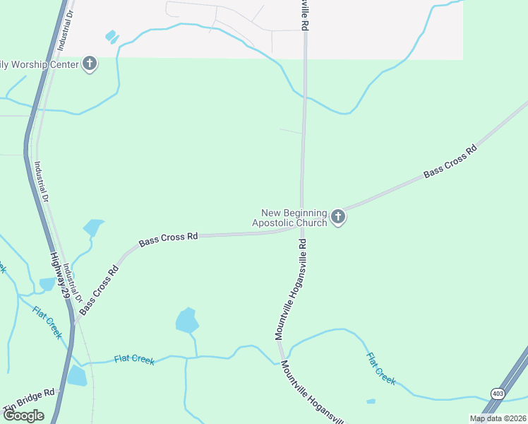 map of restaurants, bars, coffee shops, grocery stores, and more near 411 Bass Cross Road in Hogansville