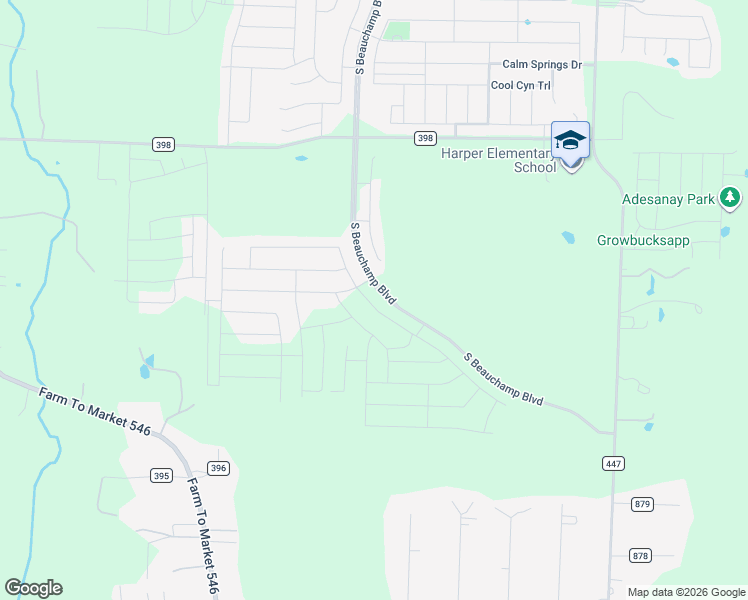 map of restaurants, bars, coffee shops, grocery stores, and more near 7447 County Road 398 in Princeton