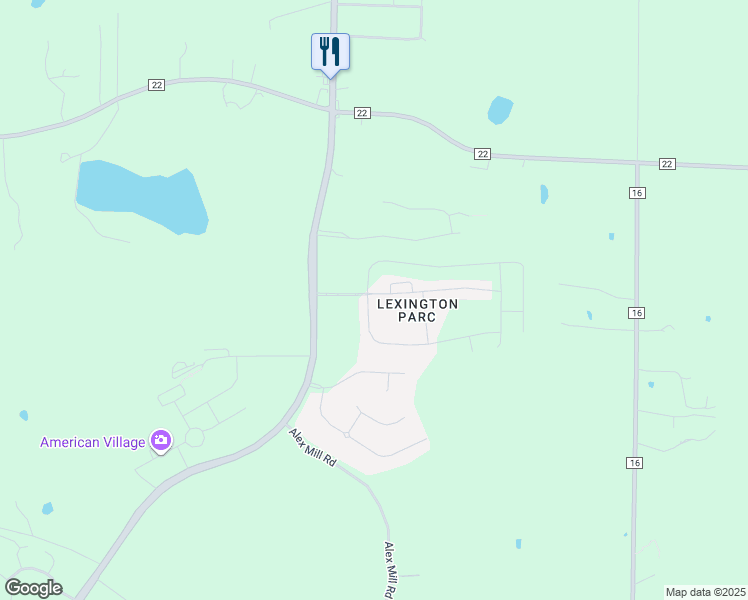 map of restaurants, bars, coffee shops, grocery stores, and more near 100-198,101-199 Mayflower Circle in Montevallo