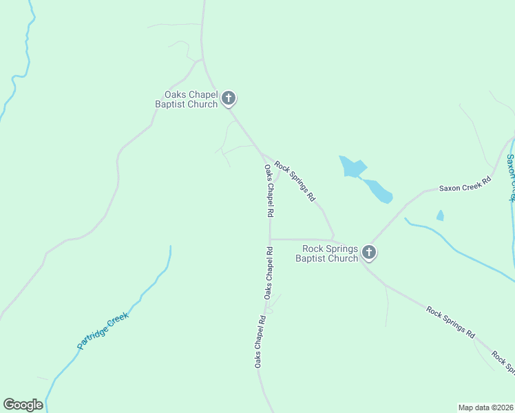 map of restaurants, bars, coffee shops, grocery stores, and more near 1830 Oaks Chapel Road in Goodwater