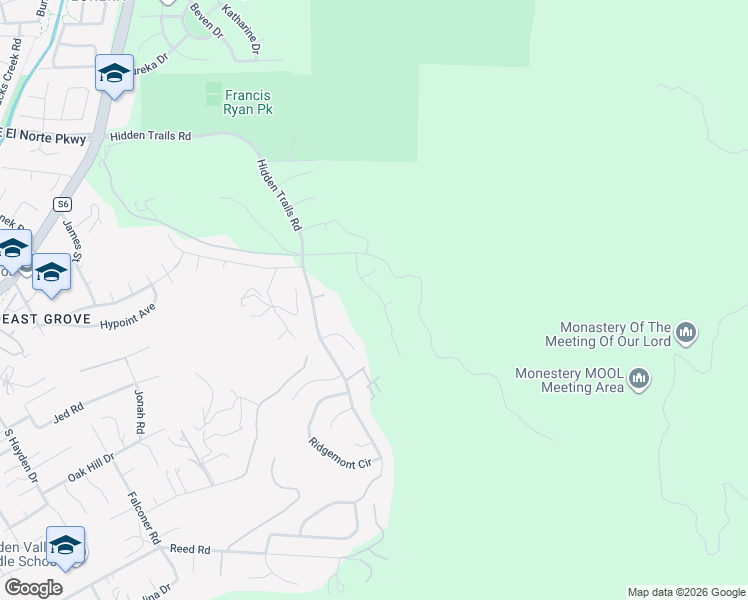 map of restaurants, bars, coffee shops, grocery stores, and more near 311 Oak Valley Lane in Escondido
