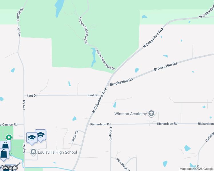 map of restaurants, bars, coffee shops, grocery stores, and more near 1101-1107 North Columbus Avenue in Louisville