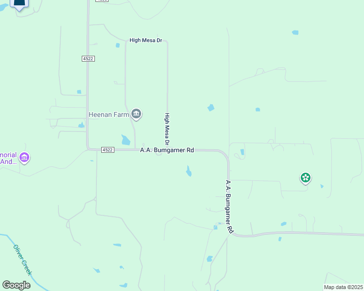 map of restaurants, bars, coffee shops, grocery stores, and more near 16173 Aa Bumgarner Road in Justin