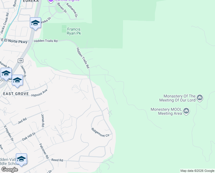 map of restaurants, bars, coffee shops, grocery stores, and more near 311 Oak Valley Lane in Escondido