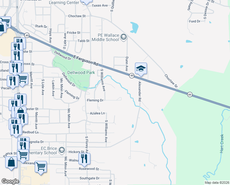 map of restaurants, bars, coffee shops, grocery stores, and more near 911 Fleming Drive in Mount Pleasant