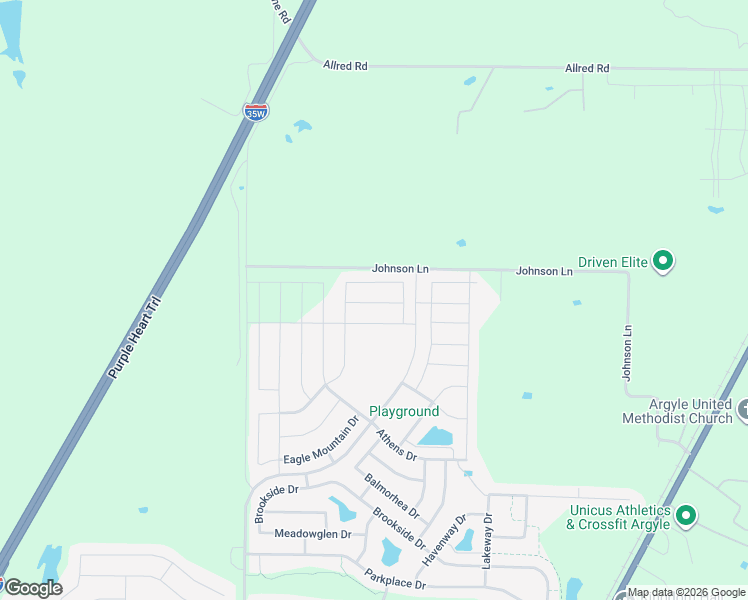 map of restaurants, bars, coffee shops, grocery stores, and more near Johnson Street in Argyle