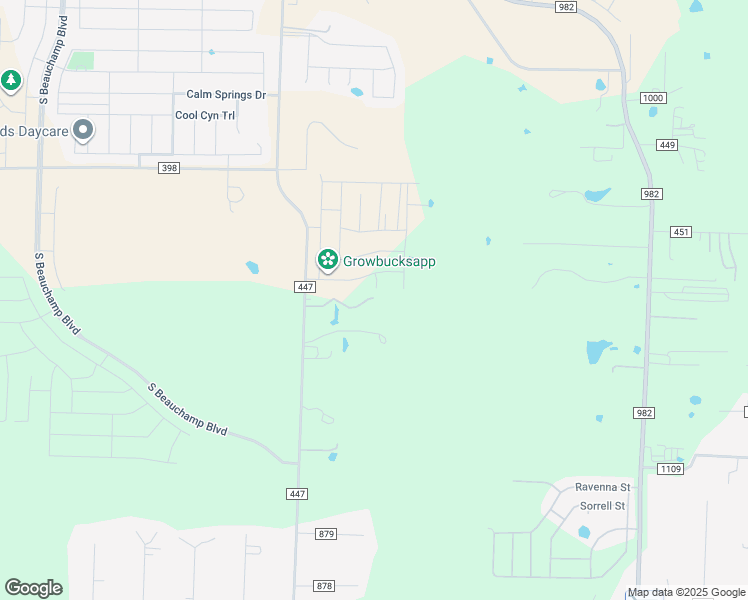 map of restaurants, bars, coffee shops, grocery stores, and more near 2097 County Road 447 in Princeton