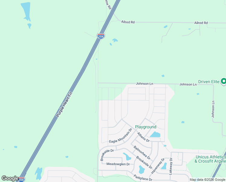 map of restaurants, bars, coffee shops, grocery stores, and more near 9000 Wichita Lane in Argyle