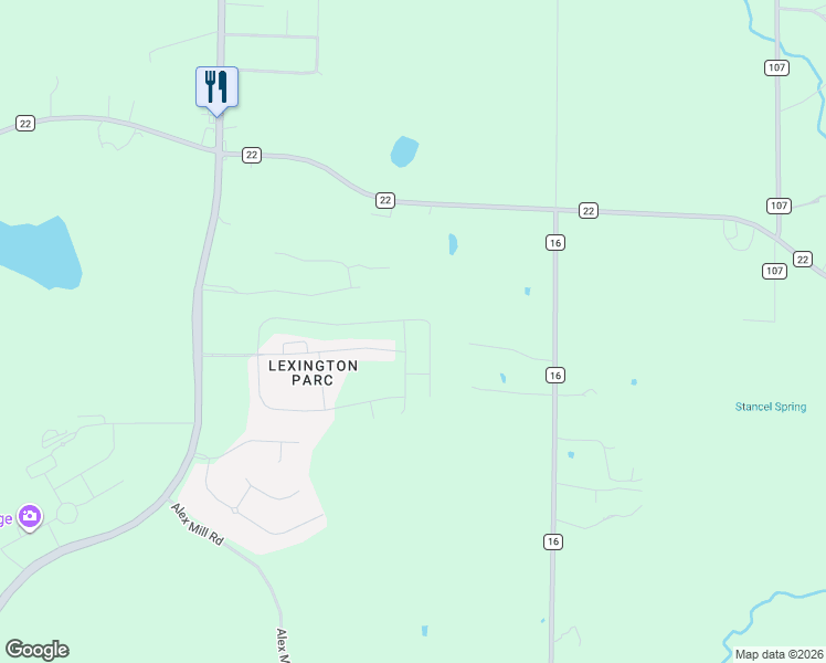 map of restaurants, bars, coffee shops, grocery stores, and more near Freedom Parkway in Montevallo