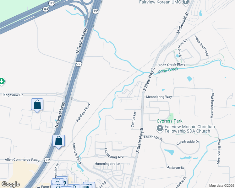 map of restaurants, bars, coffee shops, grocery stores, and more near 320 Jacob Lane in McKinney