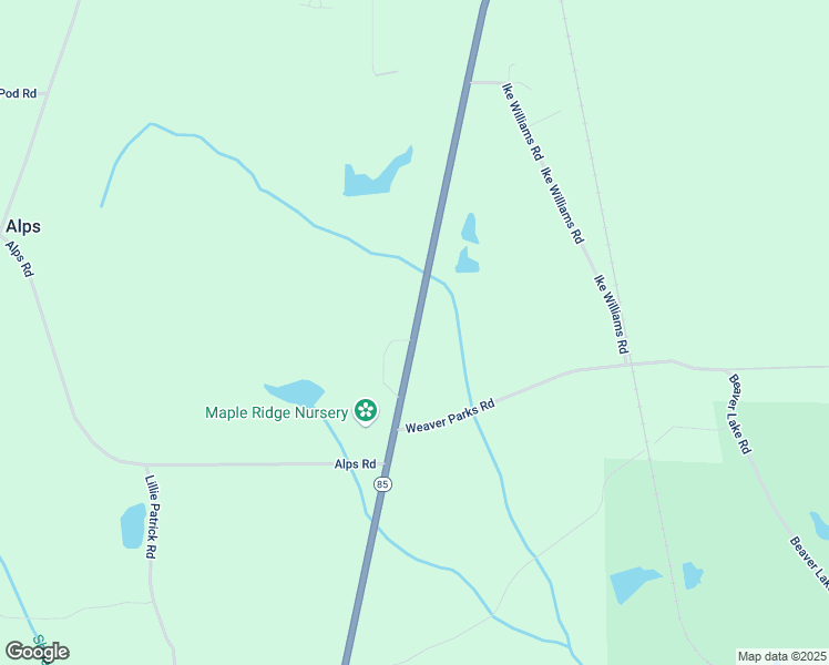 map of restaurants, bars, coffee shops, grocery stores, and more near 22947 Georgia 85 in Gay