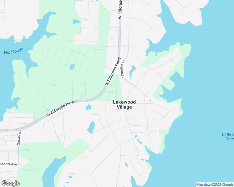 map of restaurants, bars, coffee shops, grocery stores, and more near 2882 West Eldorado Parkway in Little Elm