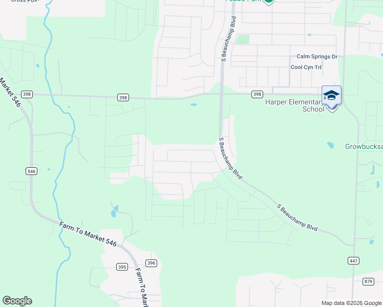 map of restaurants, bars, coffee shops, grocery stores, and more near 7172-7422 County Road 398 in Princeton