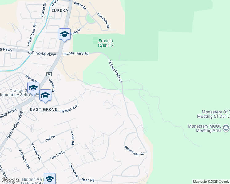 map of restaurants, bars, coffee shops, grocery stores, and more near 3194 Willow Tree Lane in Escondido