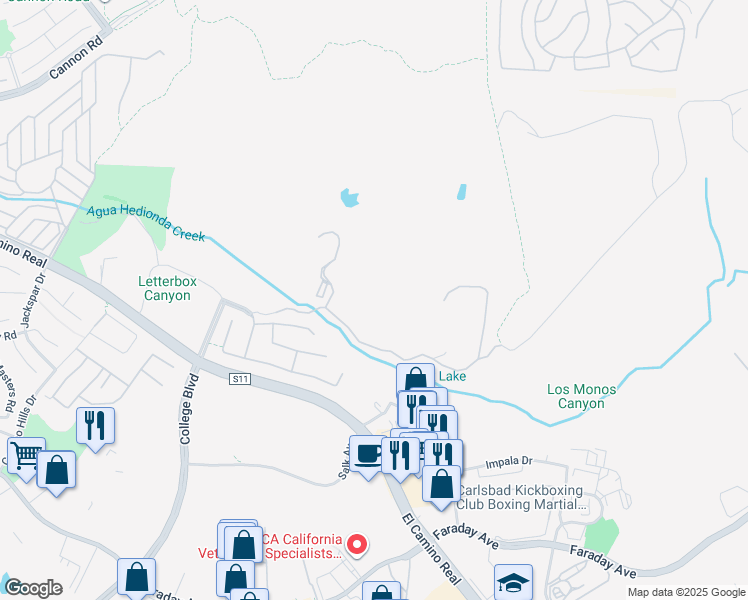 map of restaurants, bars, coffee shops, grocery stores, and more near in Carlsbad