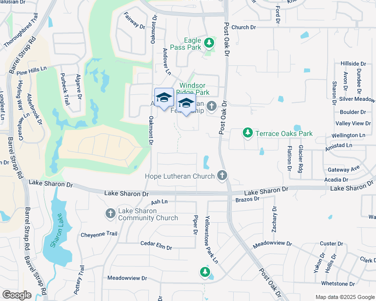map of restaurants, bars, coffee shops, grocery stores, and more near 1815 Morning Glory Drive in Corinth