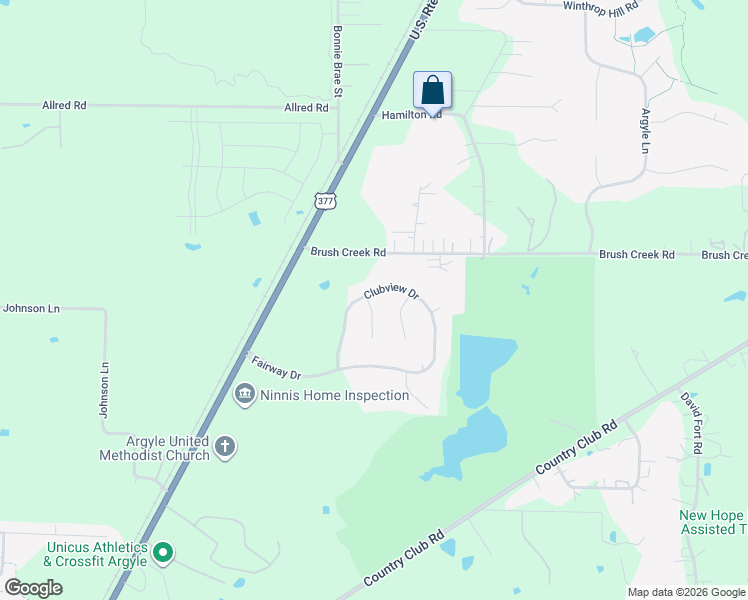 map of restaurants, bars, coffee shops, grocery stores, and more near 8204 Crooked Stick Lane in Argyle