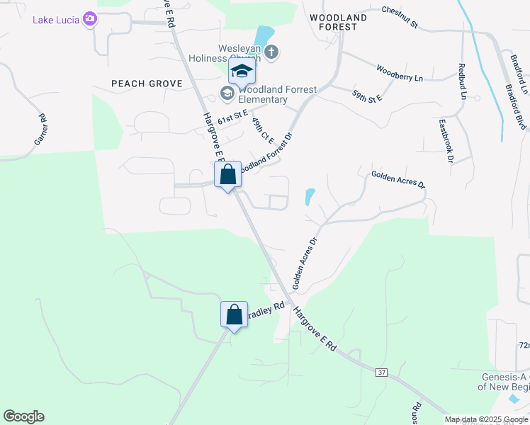 map of restaurants, bars, coffee shops, grocery stores, and more near 4849 Easton Drive in Tuscaloosa