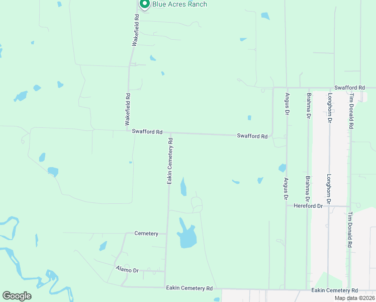 map of restaurants, bars, coffee shops, grocery stores, and more near 10965 Swafford Road in Justin